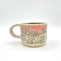 Image 3 of town at sunset mug