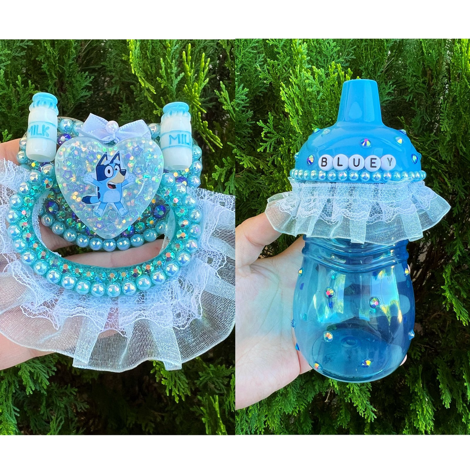 Bluey Adult Pacifier and Sippy Cup Set | pacisandstuff