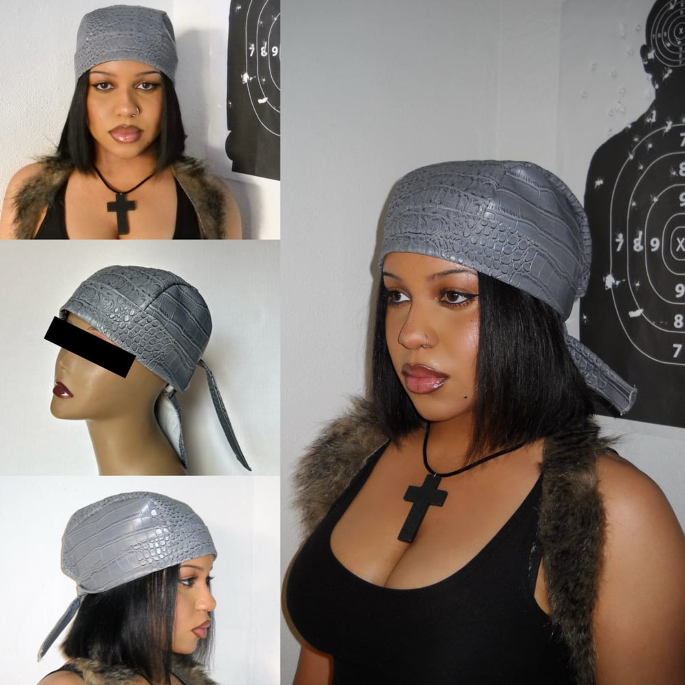 Image of [ Leviathan Leather ] headscarf *