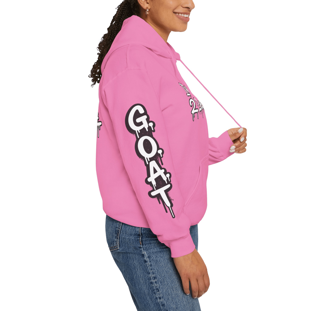 Image of Unisex GOAT Graffiti Hoodie — "I’m the Best 2 Ever Do It" Streetwear Pullover