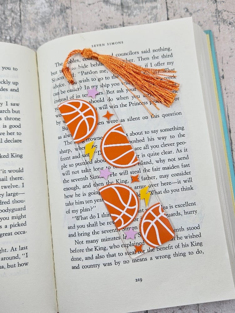 Basketball Acrylic Bookmark | Craft Cut