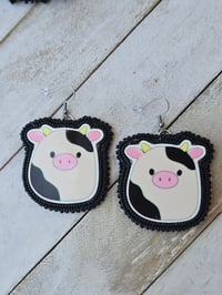 Image 1 of Connor Cow Earrings 