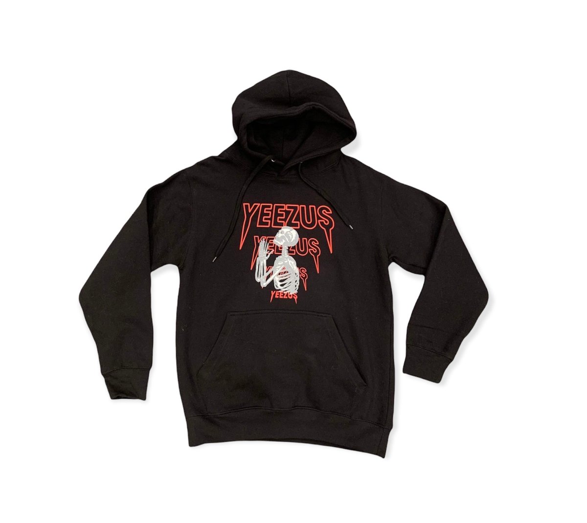 Yeezus Yeezy Skeleton Hoodie In Black/Red | THE BLUEPRINT