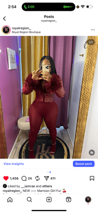 Image 2 of Maroon Fur