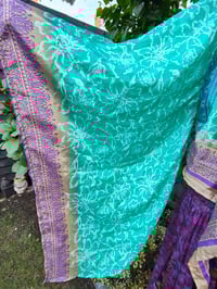 Image 3 of Kimono and cami top Set-jade and 💜 purple