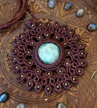 Image 2 of Collana mandala con labradorite 🌿