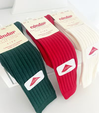 Image 1 of Plain ribbed socks 