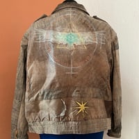 Image 4 of painted Vintage Leather Jacket