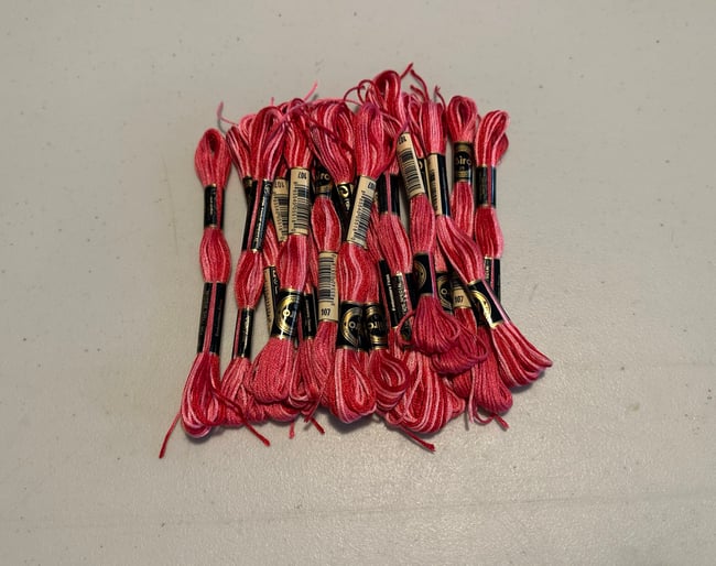 Variegated threads lot 1….