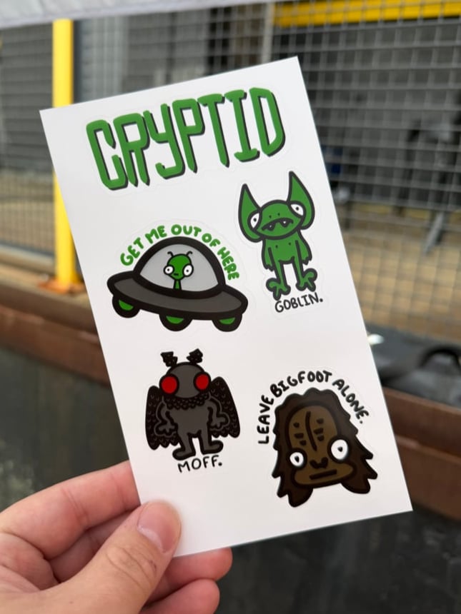 Image of Cryptid Sticker Sheet