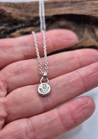 Image 4 of Thistle pebble or disc necklace