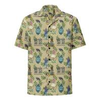 Image 2 of Tan Haunted Mansion Hawaiian Shirt