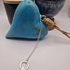 Hammered Circle Necklace with Heart, Star or Moon