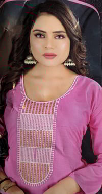 Image 4 of KSV81021-Soft Rayon Cotton Kurtha Set