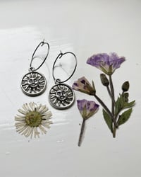 Image 2 of Silver Sun Hoops 