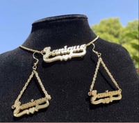 Rope chain- Earrings  double plated style