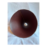 Image 2 of Leather Lampshade in Bordeaux veg tan 