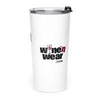 Image 6 of Tapered stainless steel tumbler AM coffee PM wine