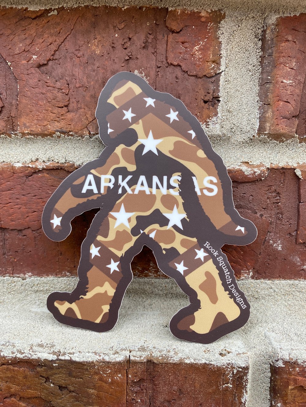 Camo ArkanSquatch Stickers