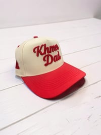 Khmer Dad 5 Panel Snapback Red / Cream