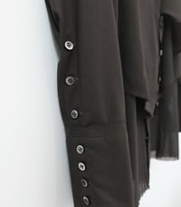 Image 3 of Dark Brown Drape Wool Shirt