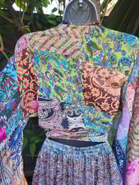 Image 15 of Patchwork Stevie top peach tassels