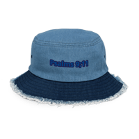 Image 3 of Distressed denim bucket hat