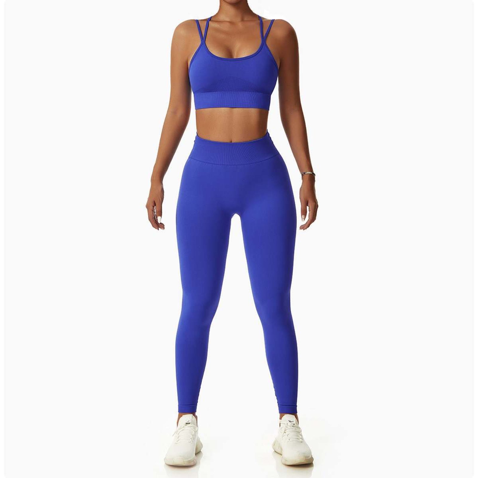 Juicy Couture Sport Juicy Flex Logo Crop Leggings Size Medium NWT Blue $48