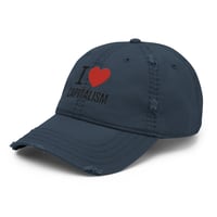 Image 19 of I love capitalism Embroidery Distressed Dad Hat