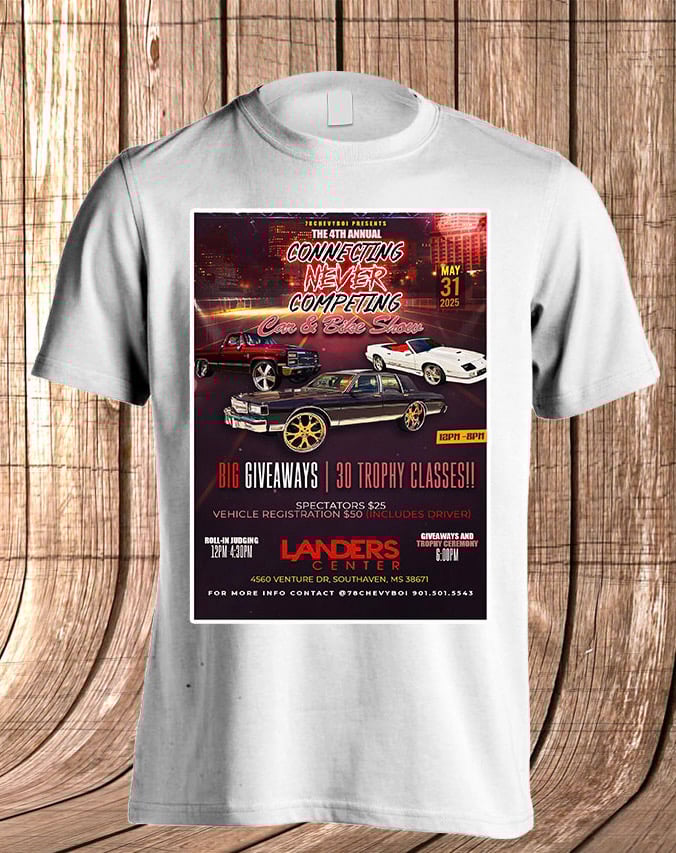 4th Annual CNC Carshow T-Shirt 2025