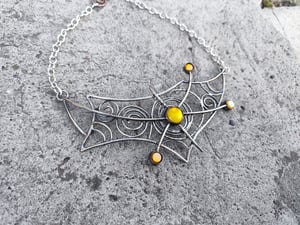 Yellow sun necklace 