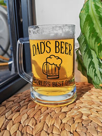 Image 1 of Dad's Beer Stein Glass