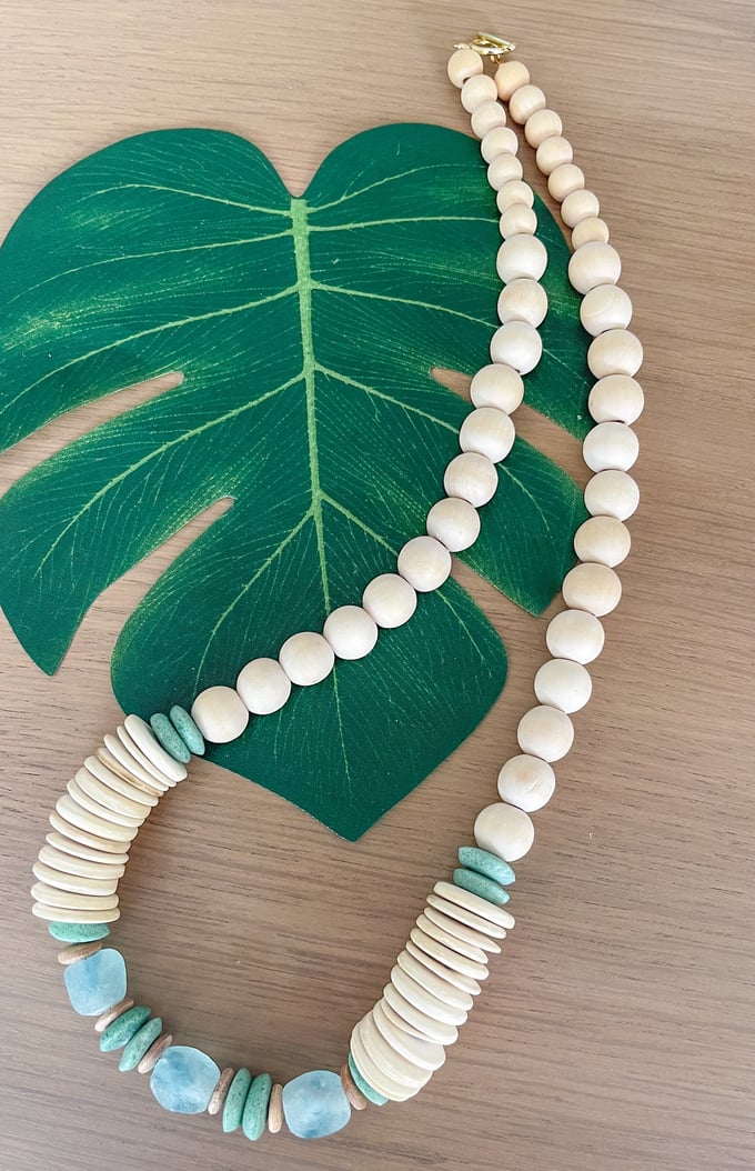 Image of Rustic Seaglass Necklace