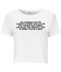 Image 1 of the perfect age - feminist baby tee 