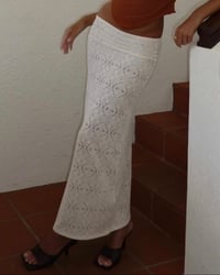 Image 1 of ATHENA MAXI SKIRT - CROCHET LACE