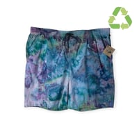 Image 1 of ♻️ UPCYCLED 3X 46 Men’s Cotton-Blend Shorts in Mermaid Watercolor