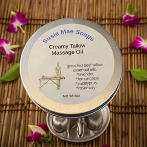 Image of Creamy Tallow Massage Oil