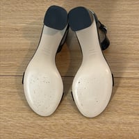 Image 6 of Stuart Weitzman Black Ankle Strap Open Toe Genuine Leather Women's Sandals