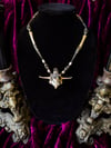Fuzzy Chicken Head - Bone Necklace