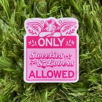Image 1 of ONLY SWEETIES & LOVERS STICKER