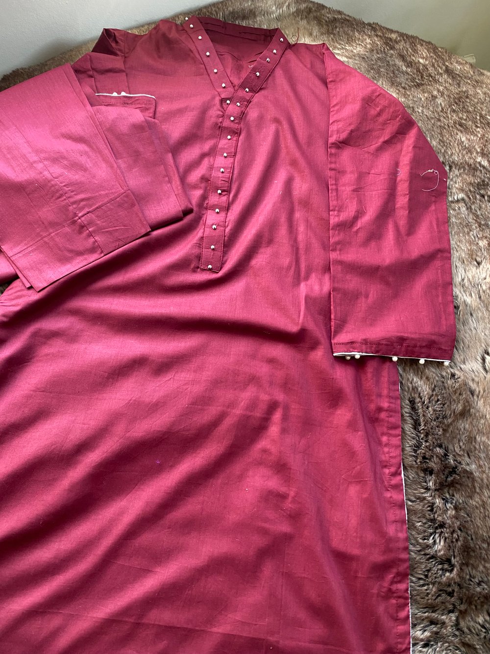 Mehroon digital duppata suit