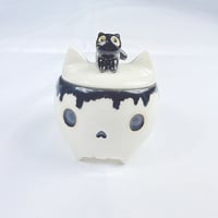 Image 2 of Glow In Dark Kitty Skull Mini Jewelry Box