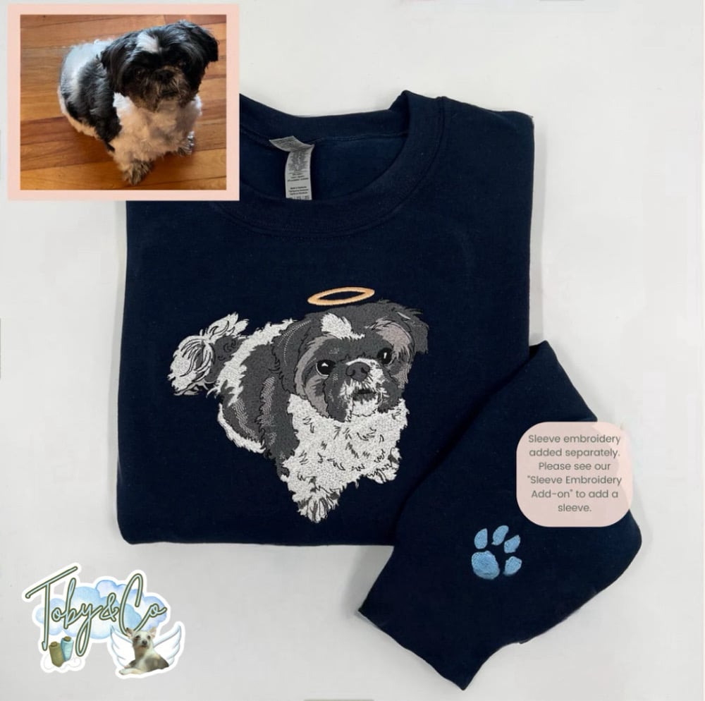 Image of Custom FULL COLOR Pet Potrait Crewneck