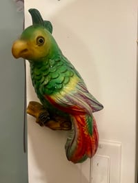 Image 2 of Midcentury Chalkware Parrot
