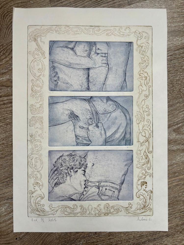Image of Lust : Intaglio Triptych