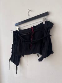 Image 4 of schwarz und rot crusty skirt micro