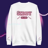 Image 2 of Sibby embroidery with sleeve detail  Unisex Premium Sweatshirt