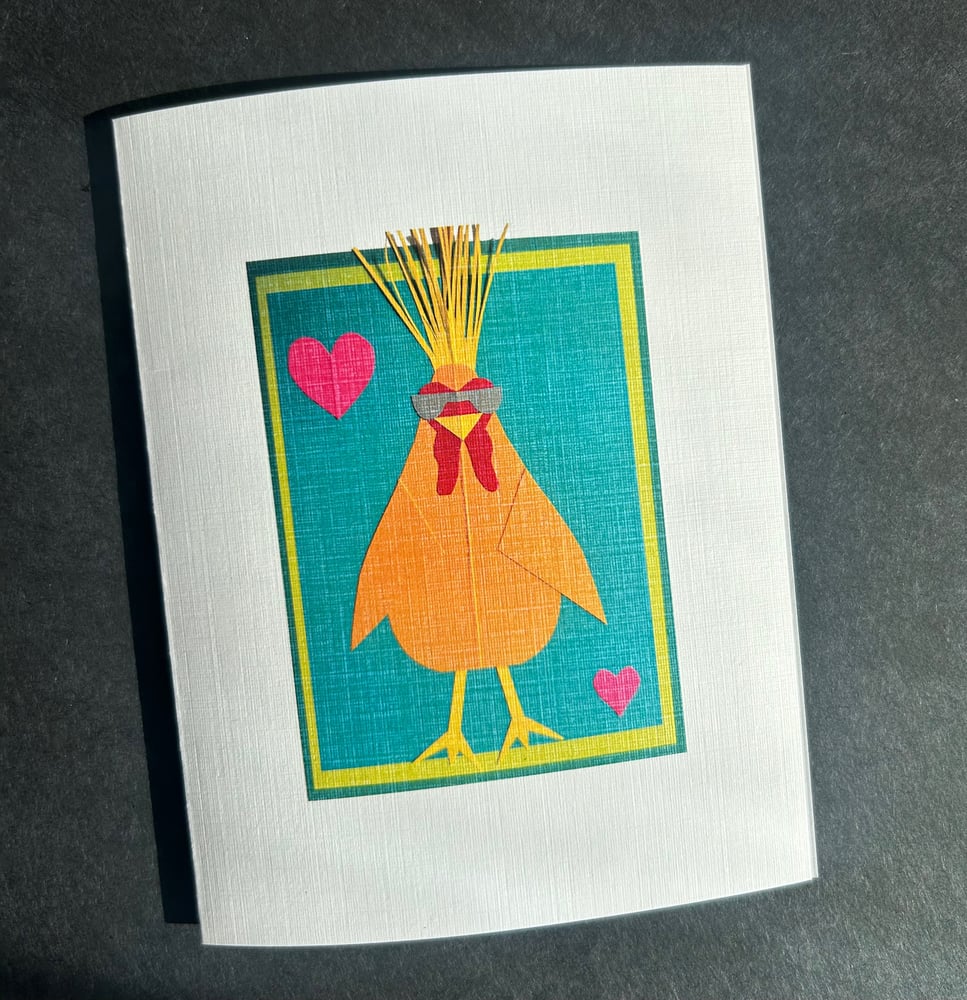 Image of Funky Chicken Paper Art