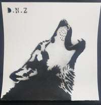 Image 1 of WOLF ORIGINAL + MATCHING STENCIL