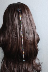 Image 9 of DragonFly Frequency Beaded Hair Clip